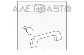 Ceiling handle left Toyota Highlander 08-13 beige