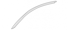 Upper door molding front right Toyota Solara 2.4 04-08 scratches, bumps