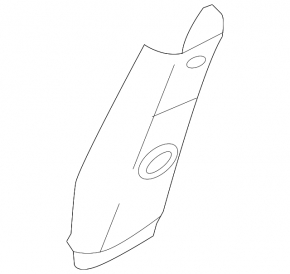 Center pillar trim upper belt left Nissan Kicks 18-24 black