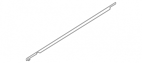 Door-glass molding, central front right, Nissan Leaf 13-17 matte