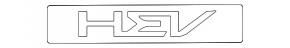 Emblem inscription HEV trunk door Kia Niro 23-