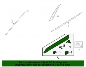 Lower front right door trim for Hyundai Santa FE Sport 13-18