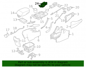 Driver's seat heating button Hyundai Santa FE Sport 13-18