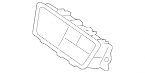 Front panel button block Kia Forte 19-21 black under BSM