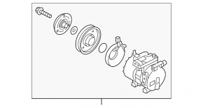 Air Conditioning Compressor Hyundai Veloster 12-17