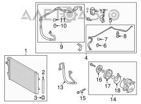 Air Conditioning Compressor Hyundai Veloster 12-17