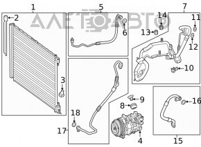 Air Conditioning Compressor Mercedes W167 GLE 450 22-23 3.0h