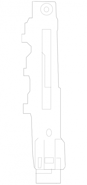 Driver's seat belt bracket for Mercedes GLC 16-22