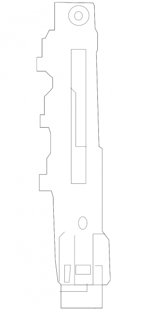 Driver's seat belt bracket for Mercedes GLC 16-22