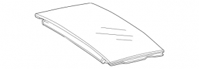 Panorama assembly Mercedes GLA 15-20 black curtain, rear part, scratches
