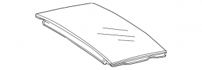 Panorama assembly Mercedes GLA 15-20 black curtain, rear part, scratches
