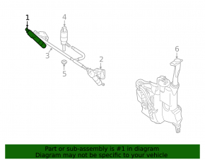 Right headlight washer nozzle Mercedes W164 ML 06-11