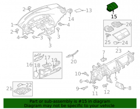 Airbag passenger in the dashboard Mazda3 MPS 09-13
