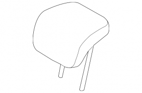 Headrest rear central Ford Focus mk3 11-18 type 1, cloth gray
