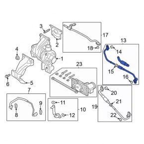 Ford Edge 19-24 2.0T Turbocharger Cooling Pipe