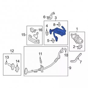 EGR Valve Cooler Ford Explorer 20- 2.3T