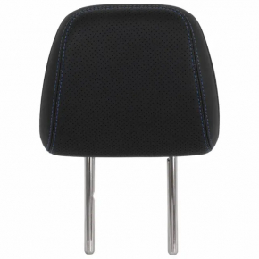 Rear left headrest, 2nd row, Ford Mustang Mach-E 21-25, black leather