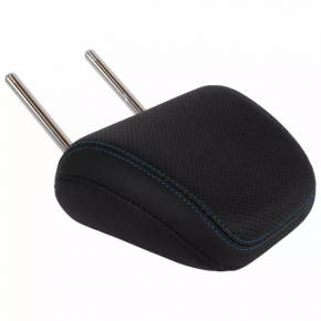 Rear left headrest, 2nd row, Ford Mustang Mach-E 21-25, black leather