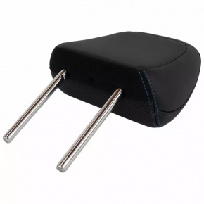 Rear left headrest, 2nd row, Ford Mustang Mach-E 21-25, black leather