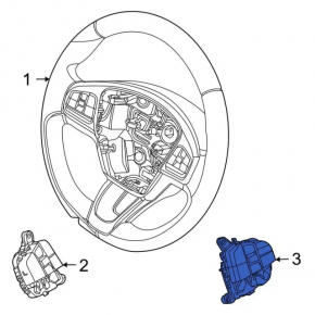 Steering wheel control buttons right Ford Mustang Mach-E 21-23 under intelligent speed assist