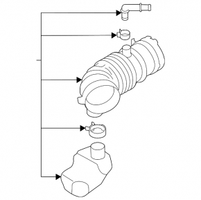 Air duct from the air filter housing Toyota GR86 22-26