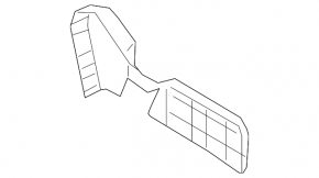 Left side passenger seat trim Mazda CX-5 19-25 black, broken mount