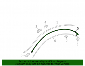 Right side seal Mercedes CLA 14-19