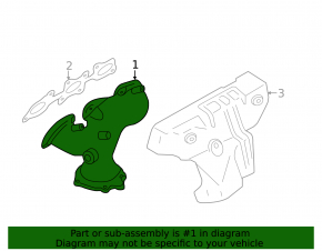 Nissan Pathfinder 13-20 rear exhaust manifold