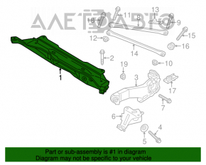 Subframe rear Mini Cooper Countryman R60 10-16 fwd