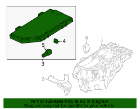 Honda Accord 18-22 Underhood Fuse Box Cover