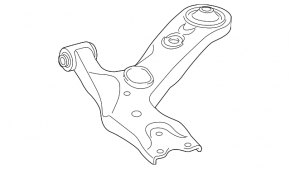 Lower front left control arm for Toyota Prius V 12-17