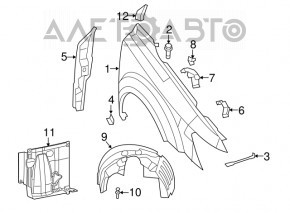 Front right wing Dodge Journey 11- AND