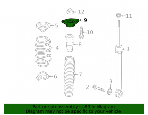 Rear shock absorber support left Honda Insight 19-22
