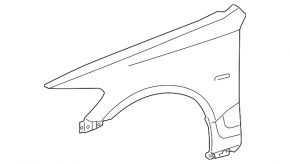 Front right wing Lexus GS300 GS350 GS430 GS450h 06-11