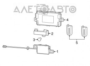 Antenna Keyless Chrysler 300 11-22