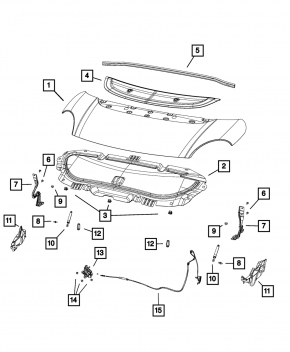 Fiat 500L 14-14 Hood Insulation