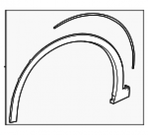 Front right fender arch trim Toyota Crown 23-24