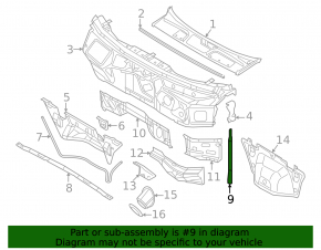 Front strut bar right Audi Q5 80A 18-24