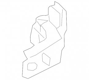 Lower rear left door hinge for Nissan Frontier 22-26