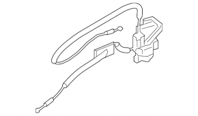 Infiniti QX50 19-25 rear right door lock