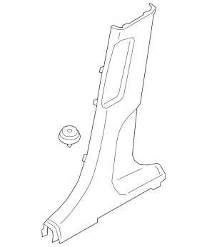 Center pillar trim lower left Hyundai Kona 18-23 1.6, 2.0