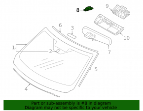 Rain sensor for Mitsubishi Outlander 22-25