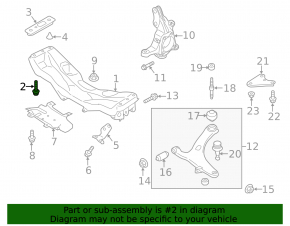 Subaru Impreza WRX GH 08-14 Front Subframe Mounting Bolt