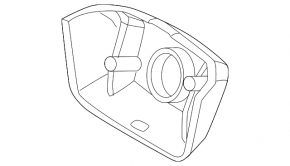 Porsche Cayenne 19-23 front bumper camera cover structure