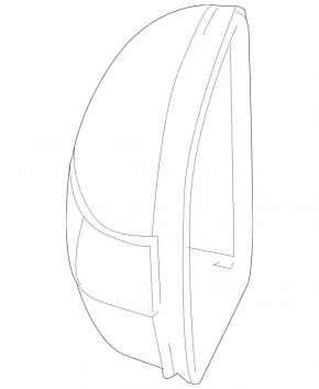 Right mirror cover Mercedes W164 ML 06-11 black