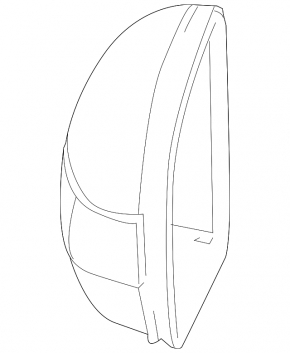 Right mirror cover Mercedes W164 ML 06-11 black