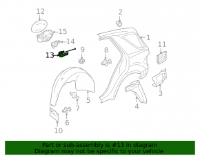 Fuel filler flap lock Mercedes W164 ML 06-11