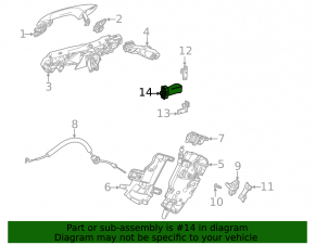 Rear left door limiter Mercedes X247 GLB 20-26