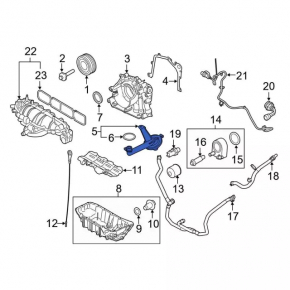 Oil receiver for Ford Escape 13-19 1.6T 1.5T