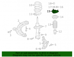 Front left shock absorber support Mazda CX-3 16-21